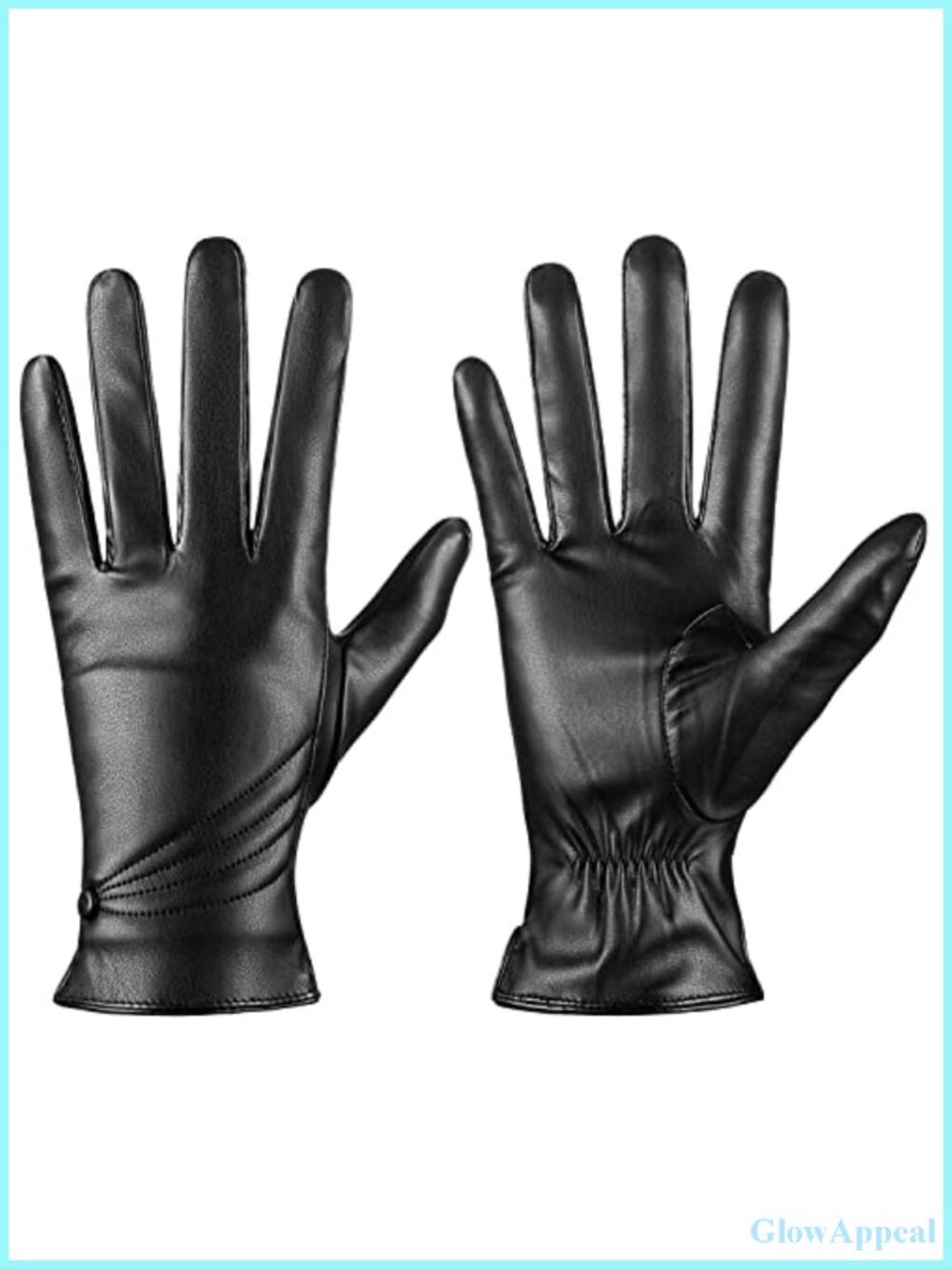 Women's Touchscreen Leather Gloves Cashmere Lined Winter Driving Gloves